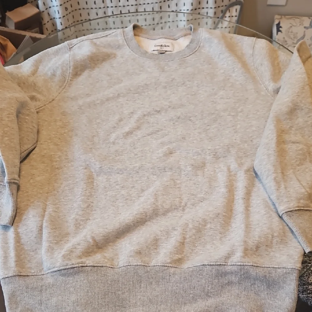 Men's Goodfellow & Co. Light Gray Soft Crewneck Sweater Size Large - Picture 6 of 10